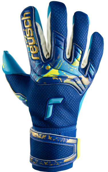 Reusch Attrakt Aqua 5370439 4433 blau gold front